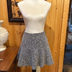 LOFT Textured Monochrome Skater Skirt